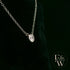 9ct White Single Stone Lab Grown Diamond Necklace