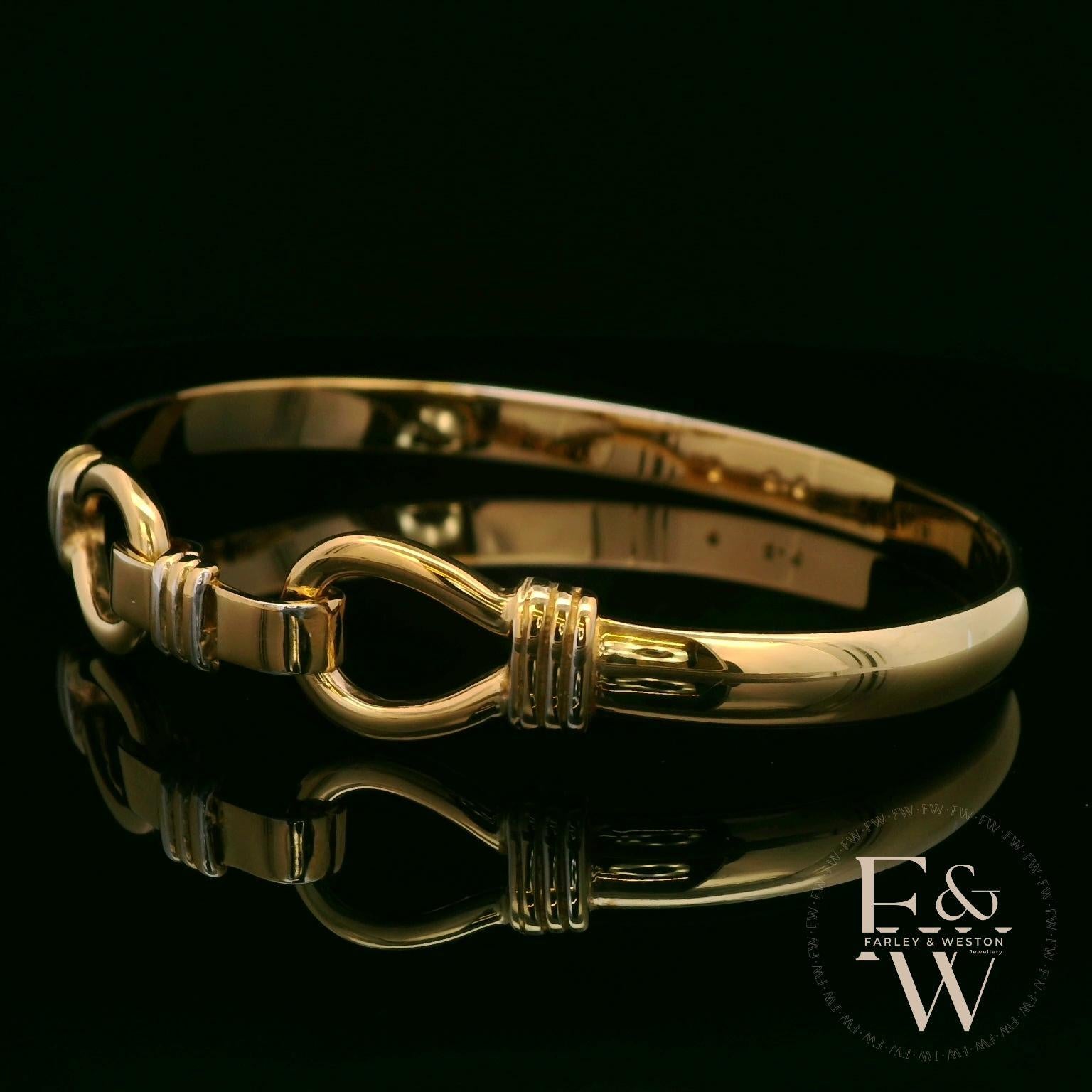 Bangle Heavy Handmade 9ct Gold 25g UK Hallmarked BL316P