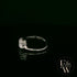 Double Moissanite & 9ct White Gold Ring