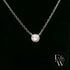9ct White Single Stone Lab Grown Diamond Necklace