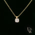 9ct Yellow Gold & Solitaire Moissanite Pendant