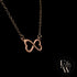 9ct Rose Gold Infinity Heart Pendant