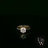 Solitaire Moissanite & 9ct Yellow Gold Engagement Ring