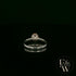 Solitaire Champagne & Silver Engagement Ring