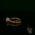9ct Rose Gold White Moissanite Single Stone Ring