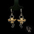 9ct White & Yellow Gold Bee-Inspired Earrings