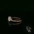 9ct Rose Gold & Three Stone Moissanite Ring