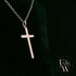 9ct White Gold Cross Pendant