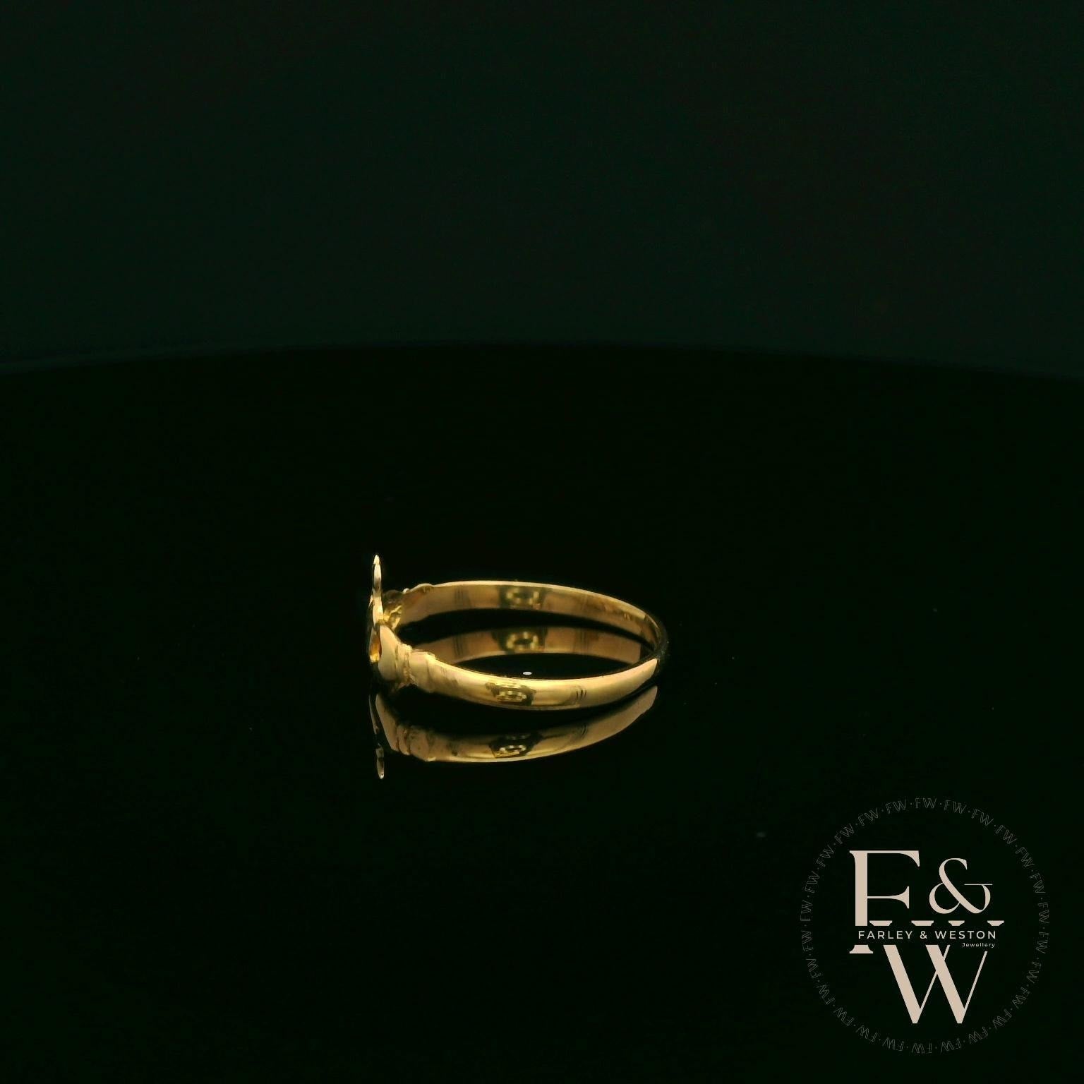 9ct Yellow Gold Claddagh Ring