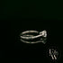 Solitaire Mossanite & Silver Engagement Ring