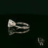9ct White Gold & White Moissanite Single Stone Ring