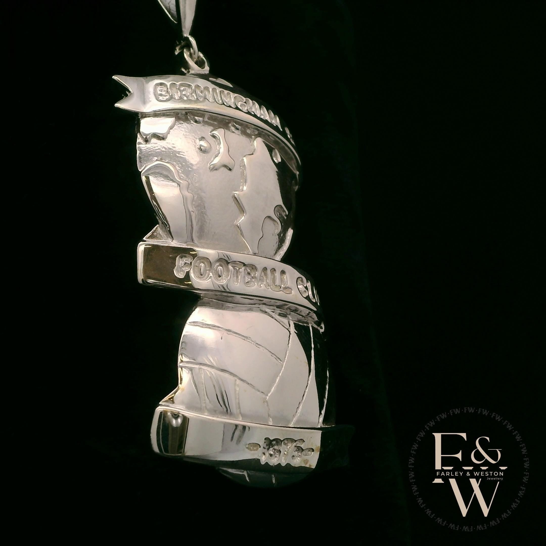 Sterling Silver Large Birmingham City FC Pendant