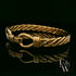 Twist Bangle Heavy Handmade 9ct Gold 27g UK Hallmarked