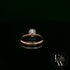 9ct Rose Gold Lab Grown Diamond Single Stone with Bezel Set Head Ring