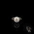 9ct White Gold & White Moissanite Gold Floral Ring