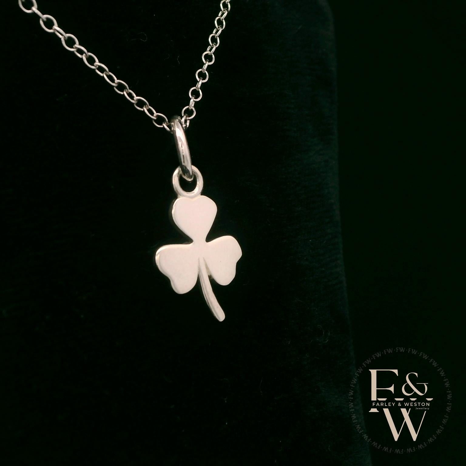 Sterling Silver 3 Leaf Clover Pendant
