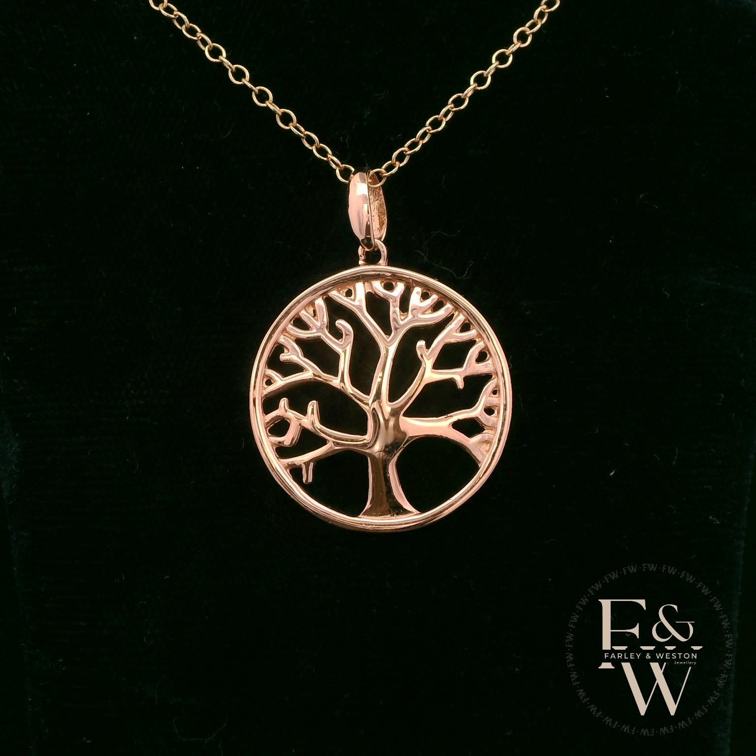 9ct Rose Gold Tree of Life Pendant