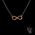 9ct Rose Gold Infinity Moissanite Pendant