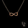 9ct Rose Gold Infinity Moissanite Pendant