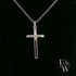 9ct White Gold Cross Pendant