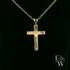 9ct Yellow Gold Diamond Set Cross Pendant