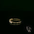 Moissanite & 9ct Yellow Gold Half-Eternity Ring