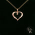 9ct Rose Gold Small Plain Heart Pendant