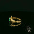 Claddagh Ring 9ct Yellow Gold with Green Agate Heart
