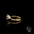 9ct Yellow Gold Tanzanite CZ Single Stone Ring