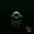 18ct White Gold Oval-Cut Emerald & Diamond Vintage Ring