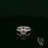 Solitaire Alexandrite & Silver Engagement Ring