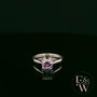 Solitaire Alexandrite & Silver Engagement Ring