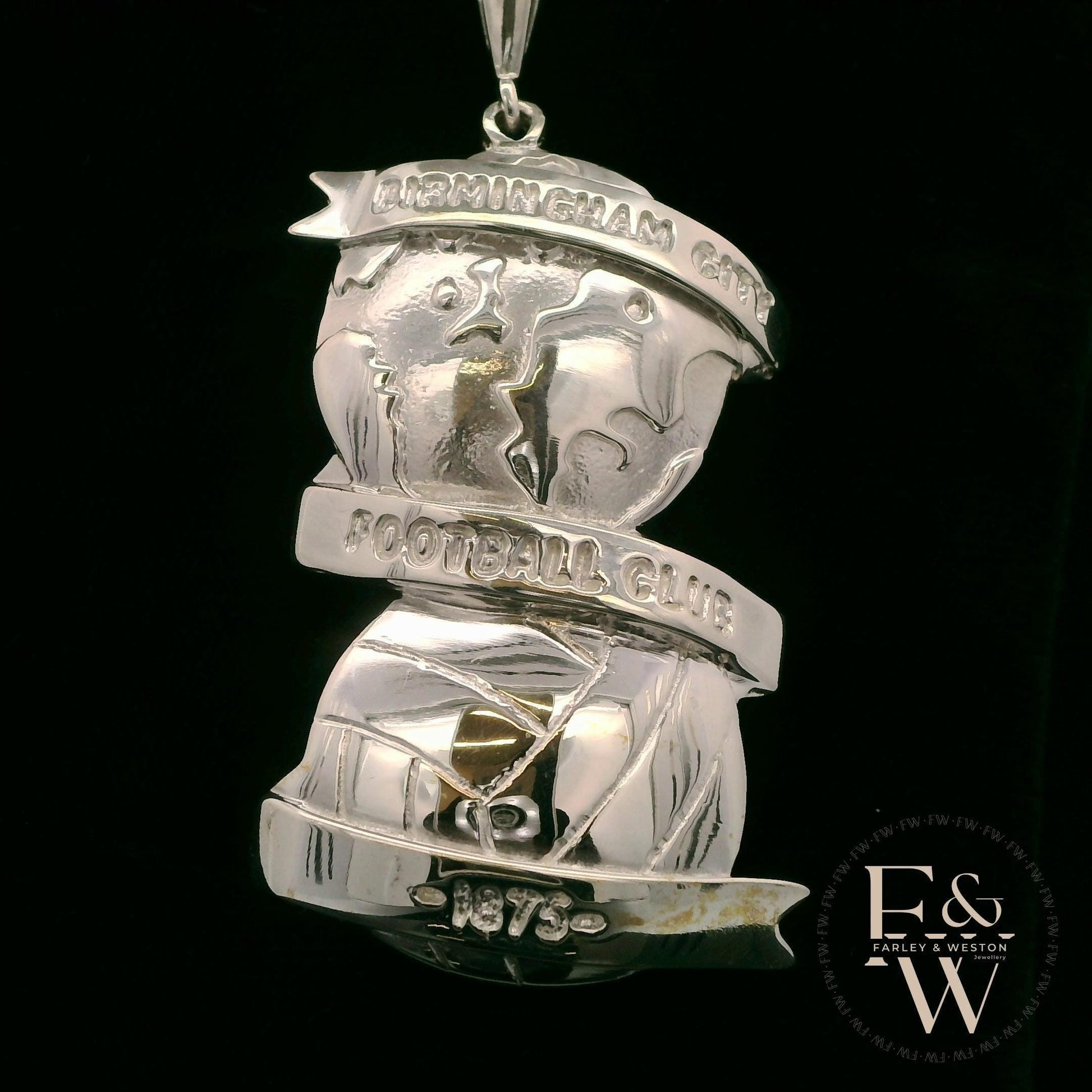Sterling Silver Large Birmingham City FC Pendant
