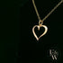 9ct Yellow Gold Small Plain Heart Pendant