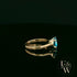9ct Yellow Gold 2ct Blue Topaz Single Stone Ring