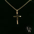 9ct Yellow Gold Small Plain Cross Pendant