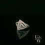 18ct White Gold Trillion-Cut Diamond Cluster Ring