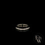 9ct White Gold Channel Set White Moissanite Half-Eternity Ring