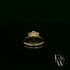 18ct Yellow Gold Three Stone Emerald-Cut Diamond Ring