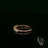 9ct Rose Gold White Moissanite Half Eternity Ring