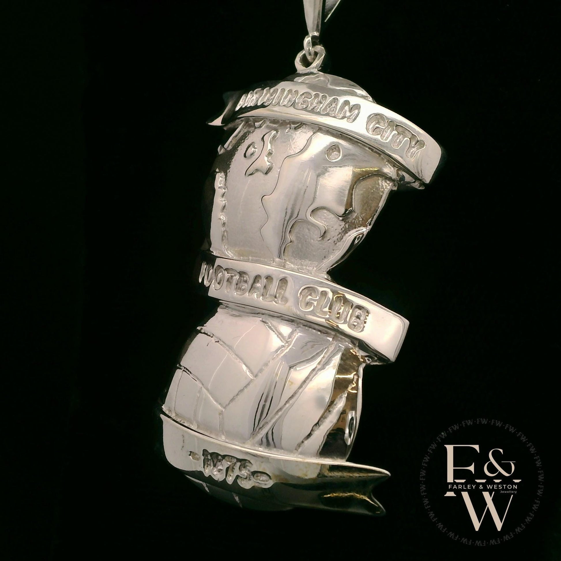 Sterling Silver Large Birmingham City FC Pendant