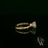 9ct Yellow Gold Lab Grown Diamond Single Stone with Bezel Set Head Ring