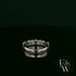 18ct White Gold Royal Blue Oval-Cut Sapphire & Diamond Ring