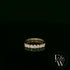 9ct Yellow Gold White Moissanite Half Eternity Ring