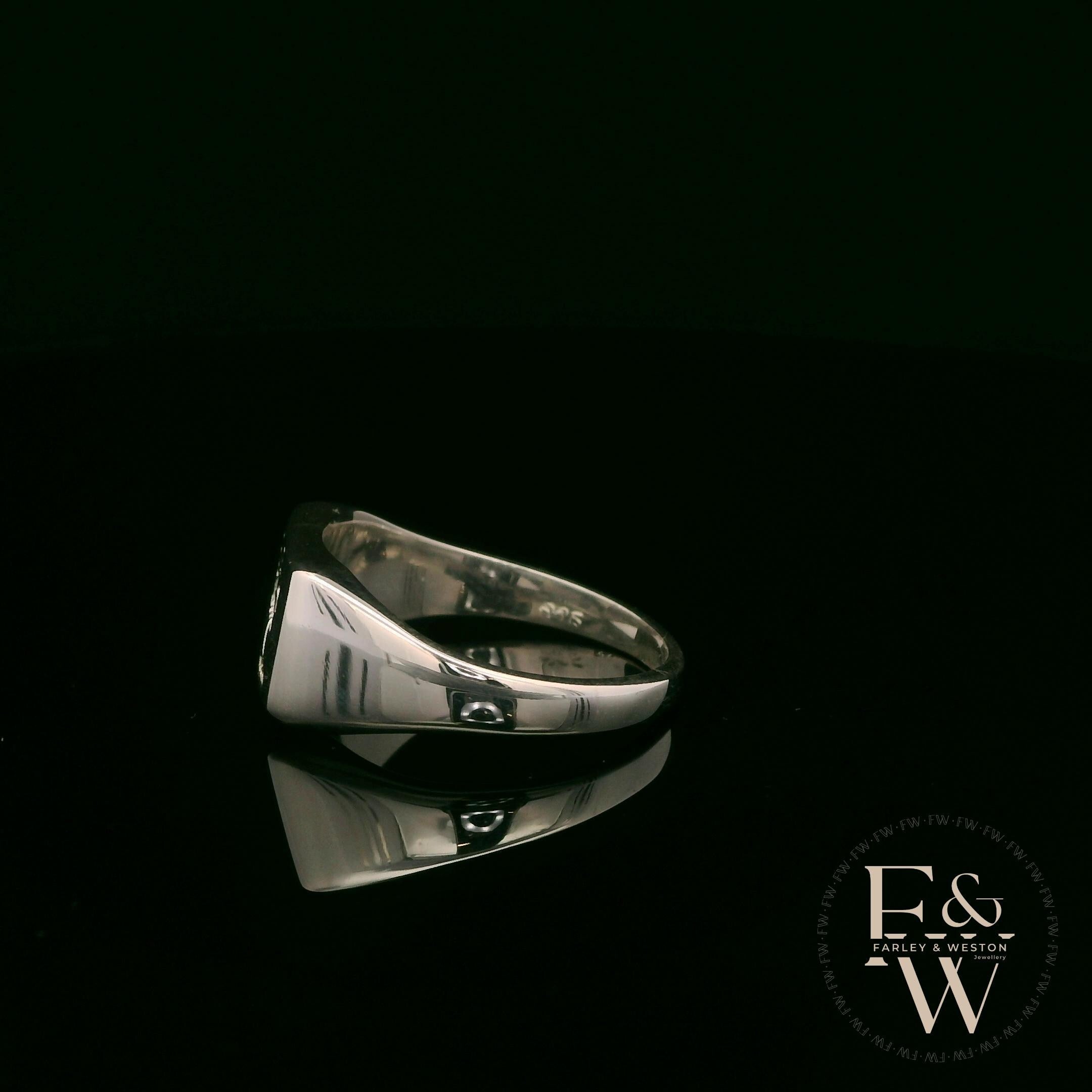 Sterling Silver Welsh Dragon Signet Ring