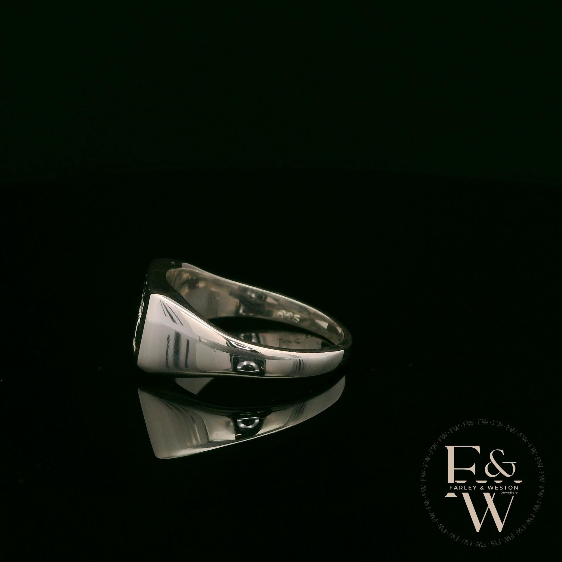 Sterling Silver Welsh Dragon Signet Ring