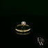 Solitaire Moissanite & 9ct Yellow Gold Engagement Ring