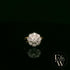 18ct White & Yellow Gold Round-Cut Floral Design Diamond Ring
