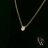 9ct Yellow Gold Single Stone Lab-Grown Diamond Necklace