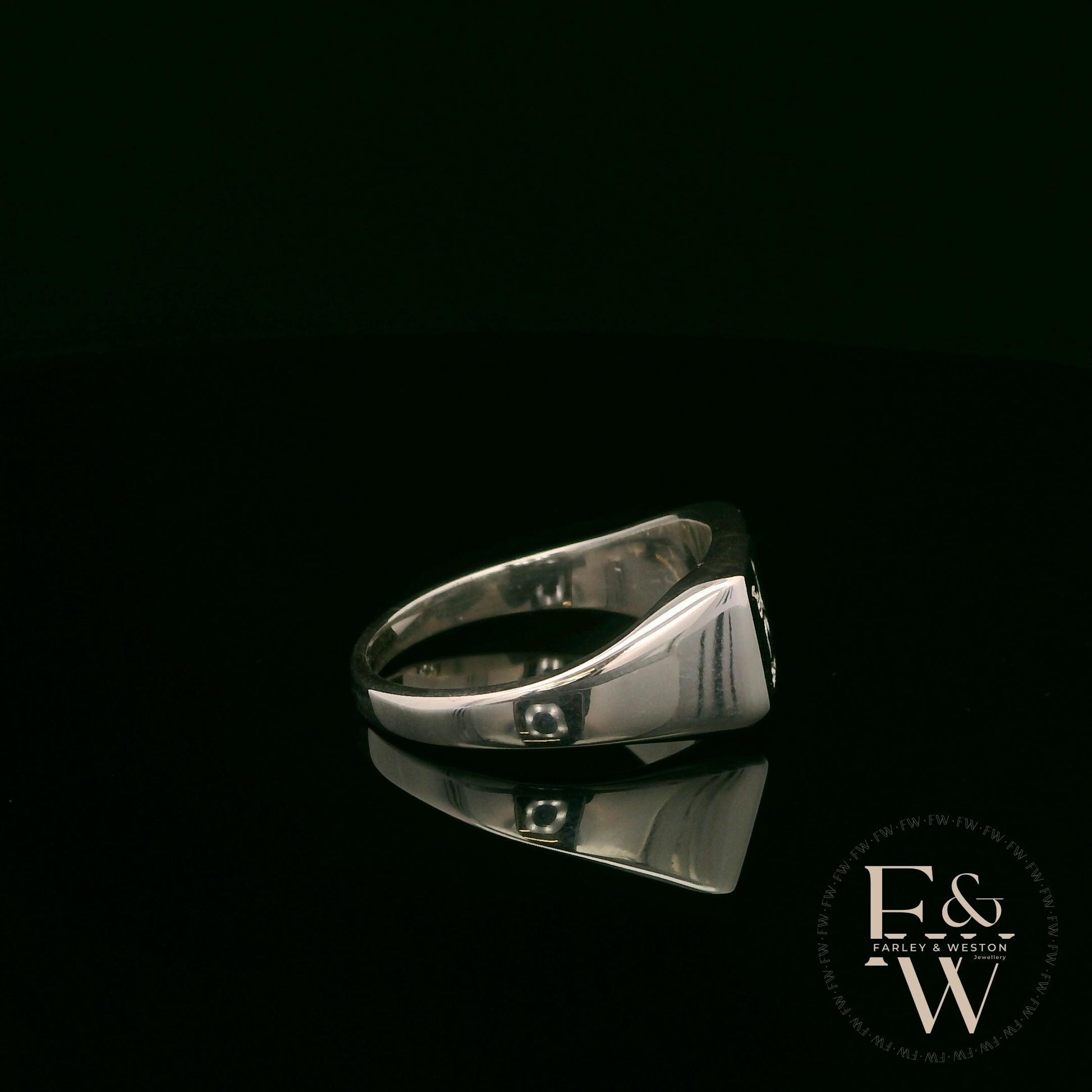Sterling Silver Welsh Dragon Signet Ring